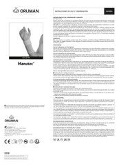 Orliman Manutec MF-60 Instrucciones De Uso Y Conservación