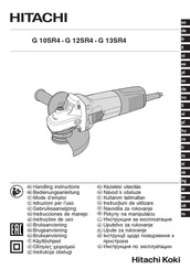 Hitachi Koki G 10SR4 Instrucciones De Manejo