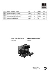 Schneider Airsystems UNM STB 660-10-10 Manual De Instrucciones Original