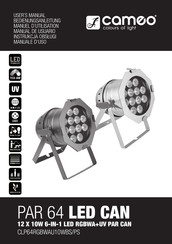 Cameo STUDIO PAR 64 LED CAN Manual De Usuario