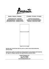 Avanti FF18H3S Manual De Instrucciones