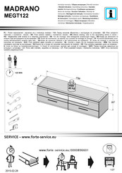 Forte MADRANO MEGT122 Instrucción De Montaje