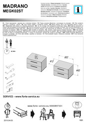 Forte MADRANO MEGK02ST Instrucción De Montaje