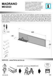 Forte MADRANO MEGD23 Instrucción De Montaje