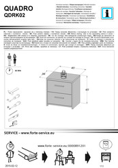 Forte QUADRO QDRK02 Instrucción De Montaje