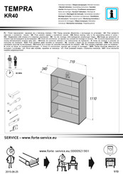 Forte TEMPRA KR40 Instrucción De Montaje