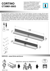 Forte CORTINO CTXM01-0003 Instrucción De Montaje