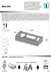 Forte MIAL091 Instrucción De Montaje