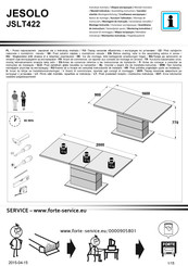 Forte JESOLO JSLT422 Instrucción De Montaje