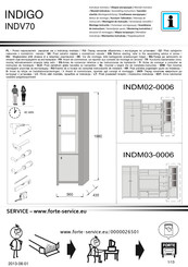 Forte INDIGO INDV70 Instrucción De Montaje