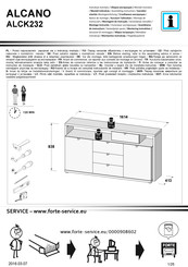 Forte ALCANO ALCK232 Instrucciones De Montaje