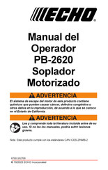 Echo PB-2620 Manual Del Operador