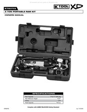 K Tool International XD KTI63703 Manual Del Propietário
