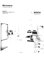 Bosch HMC80251UC Manual De Instalación