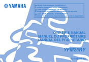 Yamaha YFM25RY 2008 Manual Del Propietário