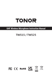 TONOR TW525 Manual De Instrucciones