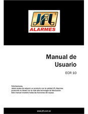 JFL Alarmes ECR 10 Manual De Usuario