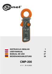 Sonel CMP-200 Manual De Uso