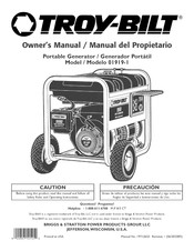 Troy-Bilt 01919-1 Manual Del Propietário