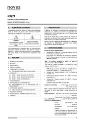 Novus N322T Manual De Instrucciones