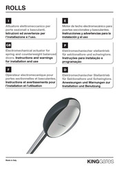 King gates ROLLS Instrucciones Para La Instalación