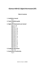 Glamox H30 H Manual De Instrucciones