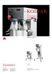 Varimixer Kodiak 10 Instrucciones De Funcionamiento