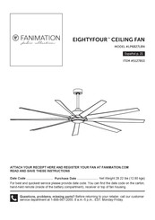 Fanimation EIGHTYFOUR LP6827LBN Manual Del Usuario