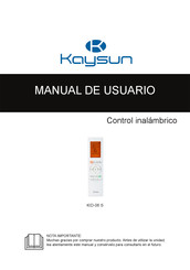 Frigicoll Kaysun KID-06 S Manual De Usuario