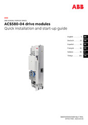 ABB ACS580-04-880A-4 Instrucciones De Instalacion Y Puesta En Marcha