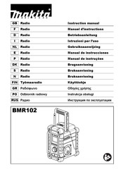 Makita BMR102 Manual De Instrucciones