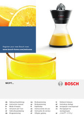 Bosch VitaStyle Citro MCP7 Serie Instrucciones De Uso