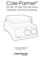 Cole-Parmer SHP-200D-S Manual De Instrucciones