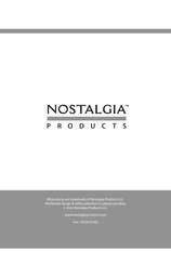 Nostalgia Products NFSM12B Instrucciones Y Recetas