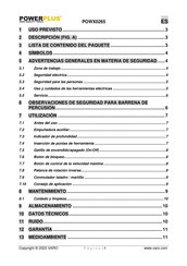 VARO POWERPLUS POWX0265 Manual Del Usuario