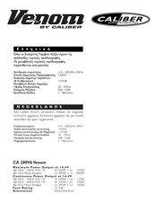 Caliber Audio Technology Venom CA 200V6 Manual Del Usuario