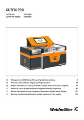 Weidmuller CUTFIX PRO Serie Instrucciones De Uso Originales