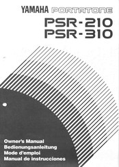 Yamaha PORTATONE PSR-310 Manual De Instrucciones