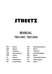 Streetz TWS-0007 Manual