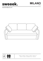 sweeek. MILANO IMLSOFA3BOUCL Instrucciones De Montaje