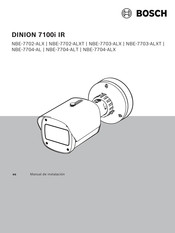 Bosch DINION 7100i IR NBE-7704-ALX Manual De Instalación