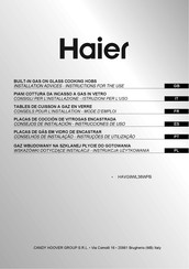 Haier HAVG9WL38WPB Instrucciones De Instalación E Instrucciones De Uso