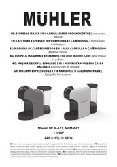 MUHLER MCM-611 Manual De Uso