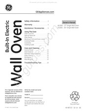 GE JK1000 Manual Del Propietário