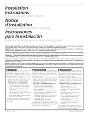 Frigidaire GLTF1570ES1 Instrucciones Para La Instalación