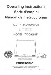 Panasonic LC90S Manual De Instrucciones