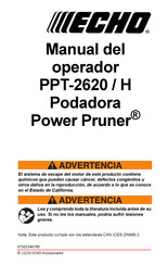 Echo Power Pruner PPT-2620 Manual Del Operador