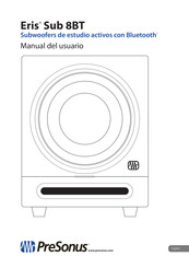 PRESONUS Eris Sub 8BT Manual Del Usuario