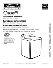 Kenmore ELITE Oasis HE 11027062604 Manual De Uso Y Cuidado