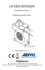 Caframo 9601OEMBBX Manual Del Usuario